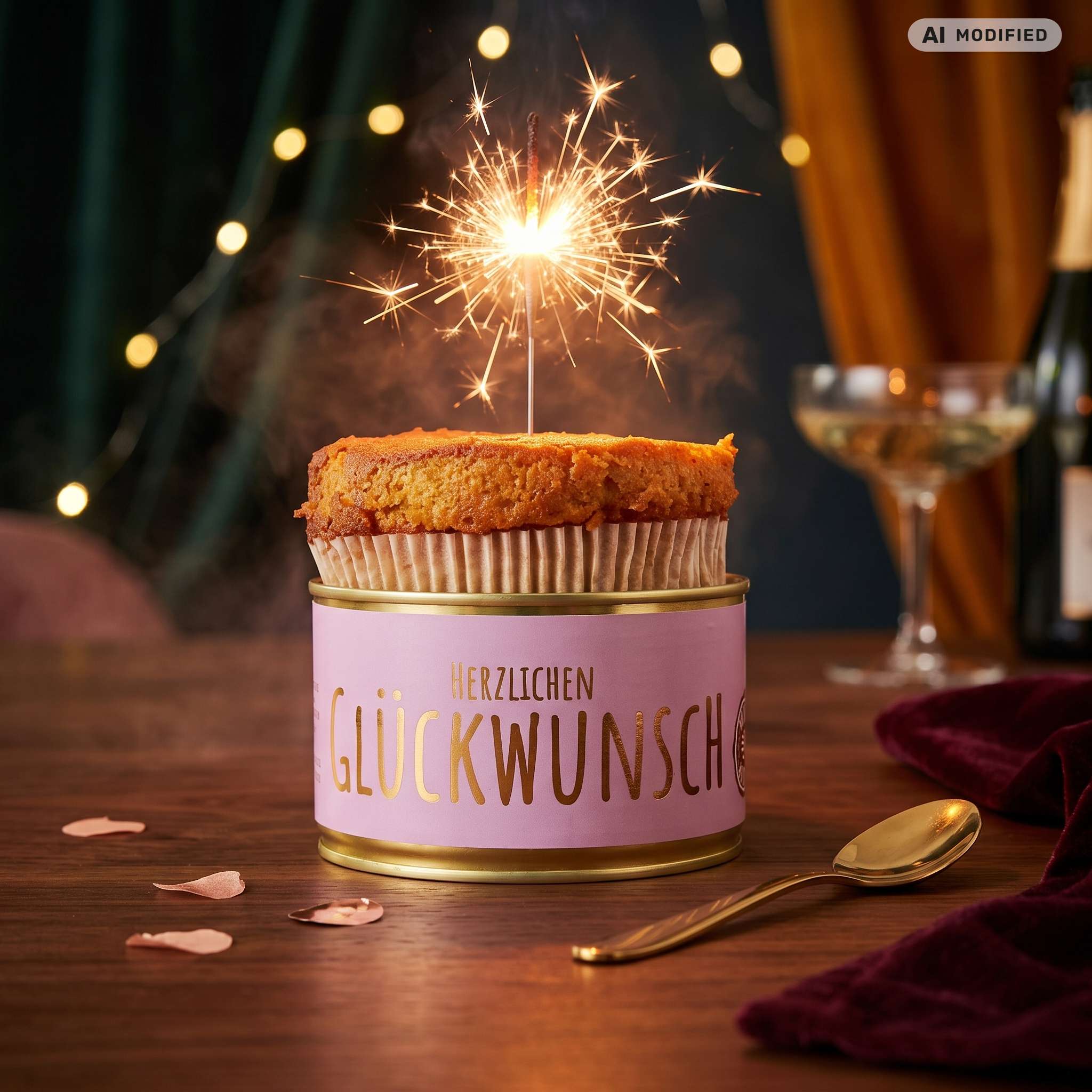 Dosenkuchen-Zitrone, „Herzlichen Glückwunsch“