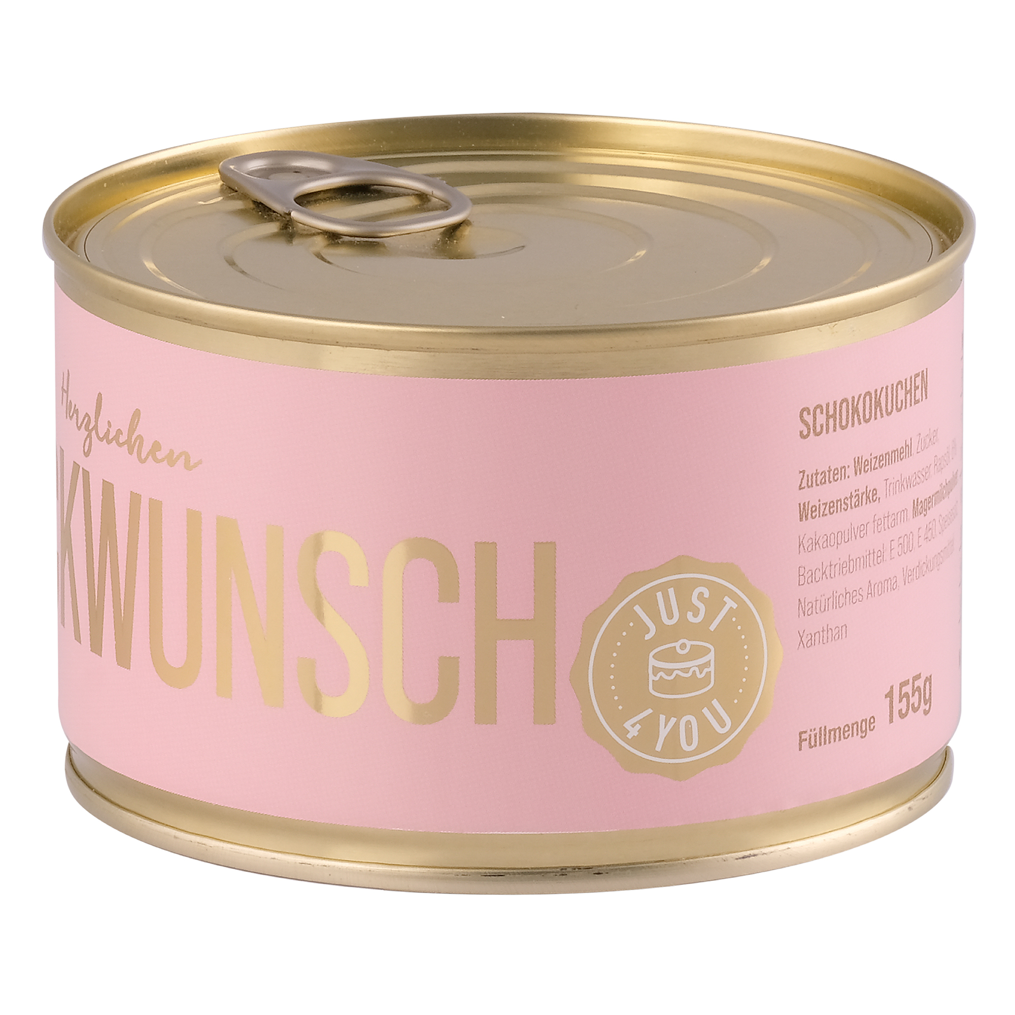 Dosenkuchen–Schoko, „Herzlichen Glückwunsch“