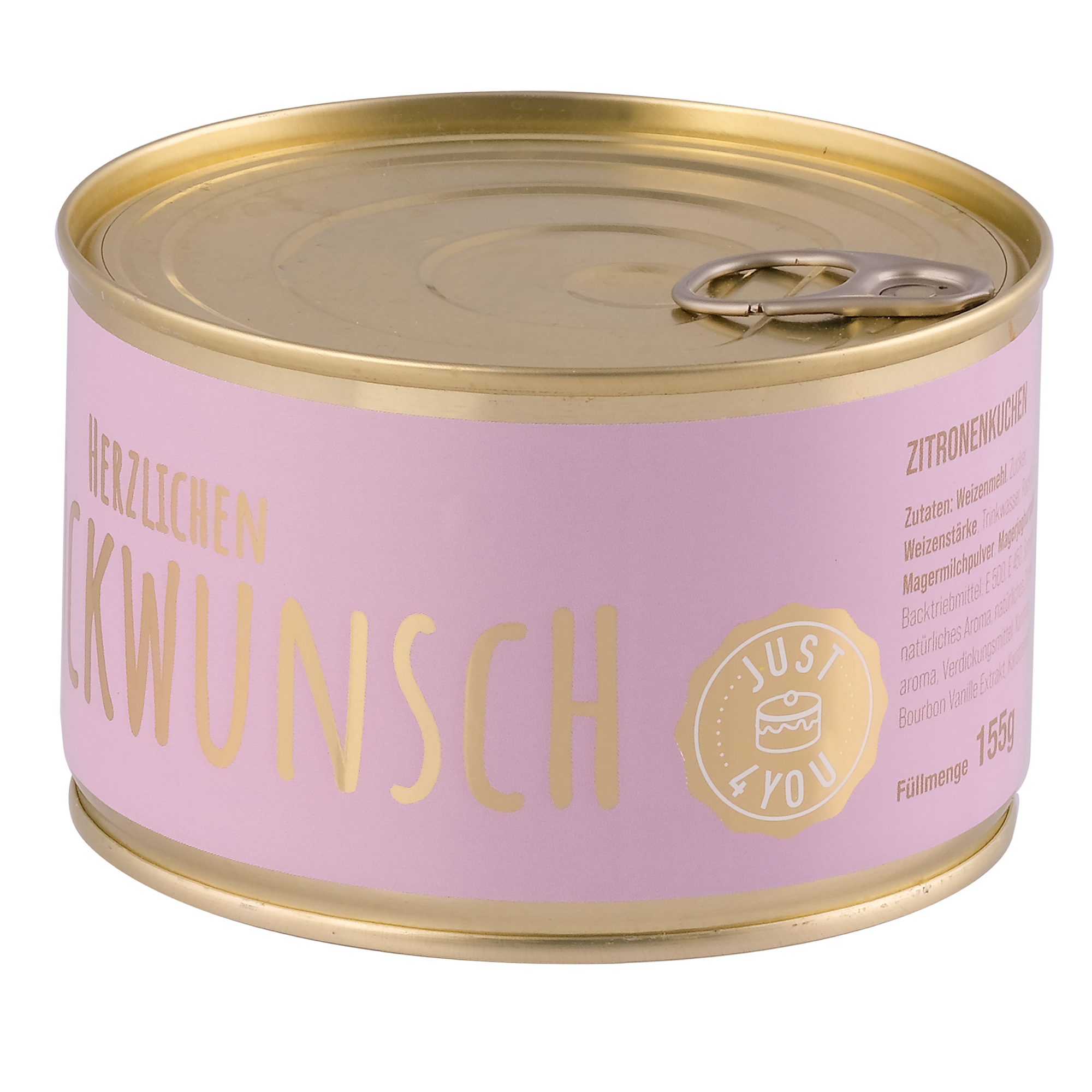 Dosenkuchen-Zitrone, „Herzlichen Glückwunsch“