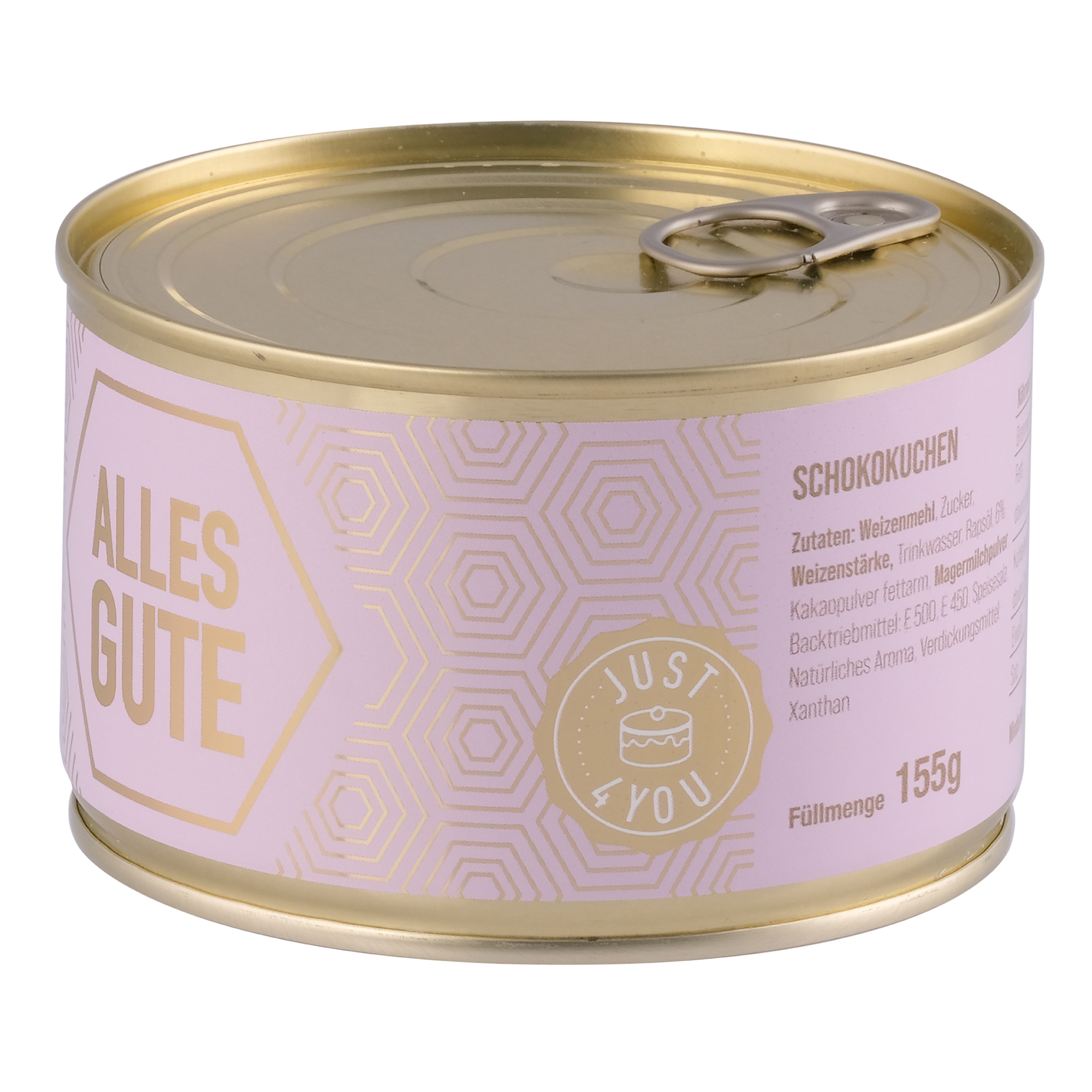 Dosenkuchen–Schoko, „Alles Gute“ und Hexagon