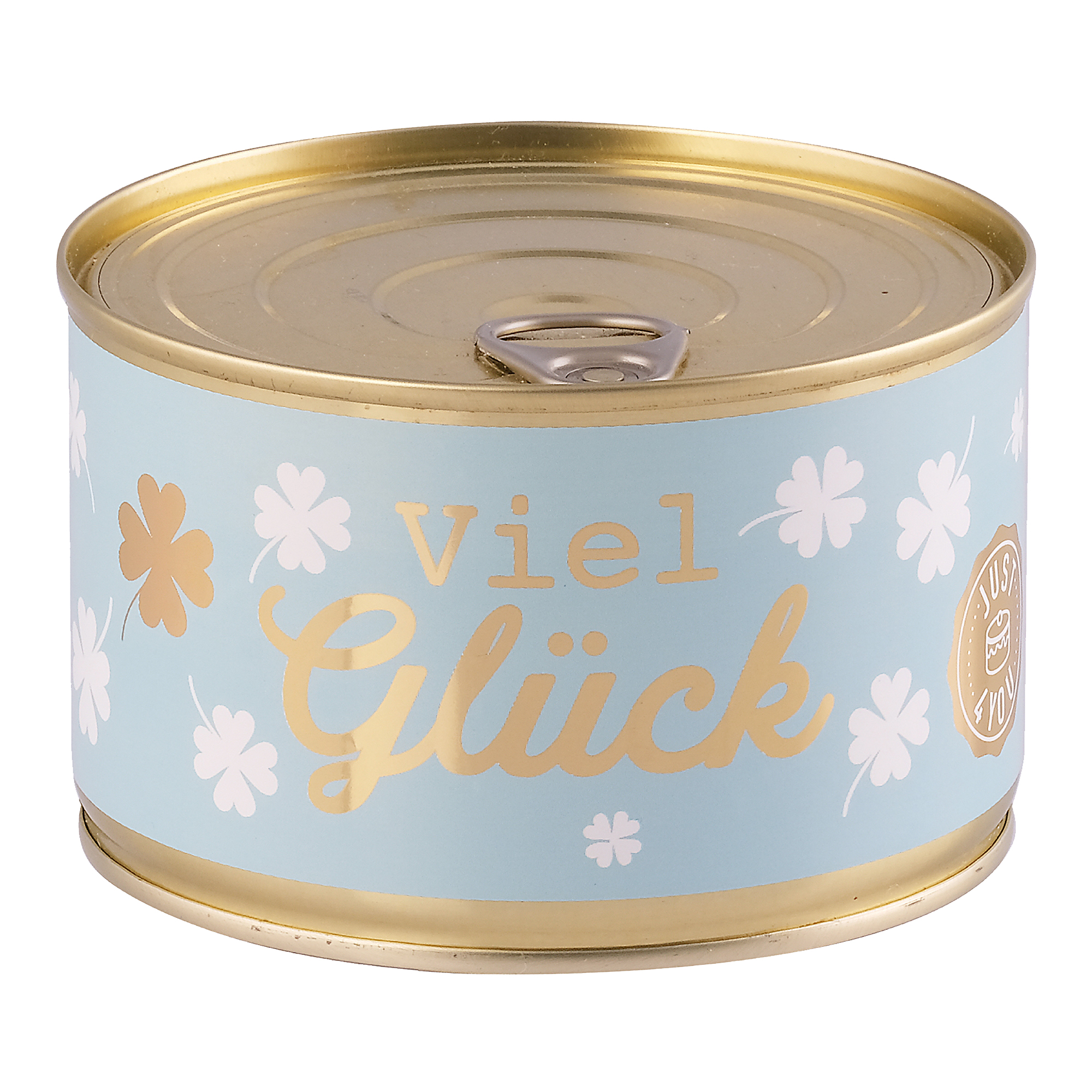 Dosenkuchen–Schoko, „Viel Glück“ und Glücksklee